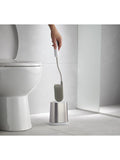 Joseph Joseph Flex Lite stainless steel toilet brush with flexible D-shaped head, UK version