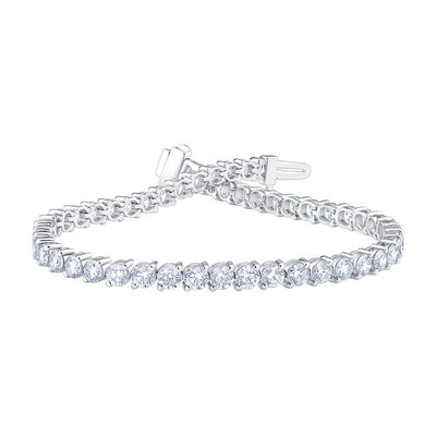 Diamond Tennis Bracelet White Gold 6.00ctw