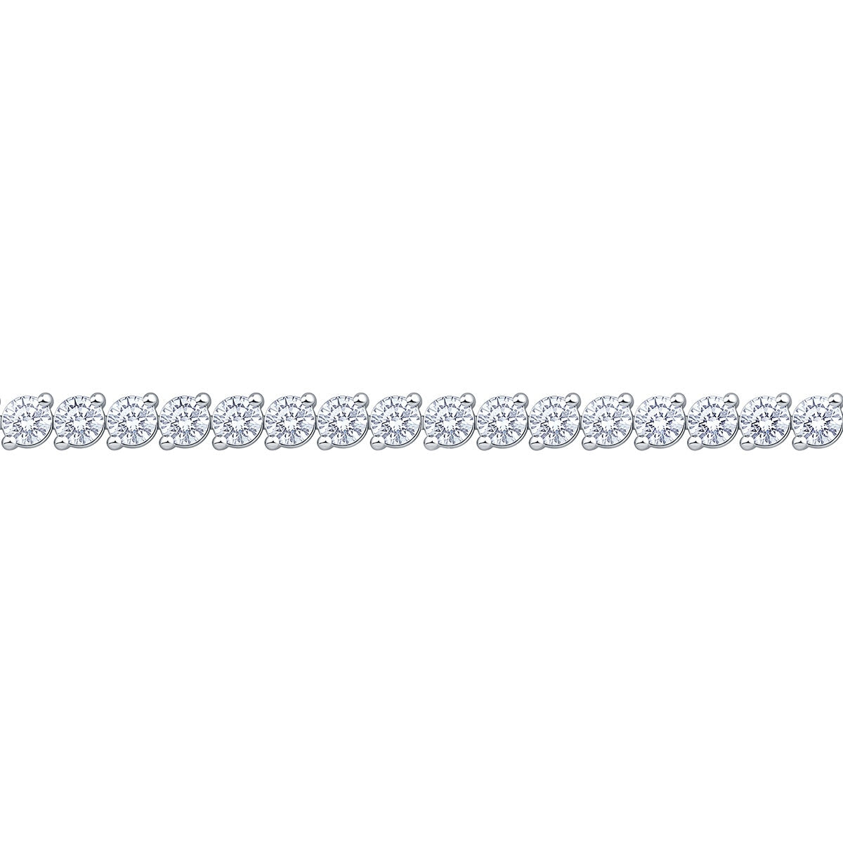 diamond tennis bracelet 6.00ctw 18ct white gold, imported from the UK