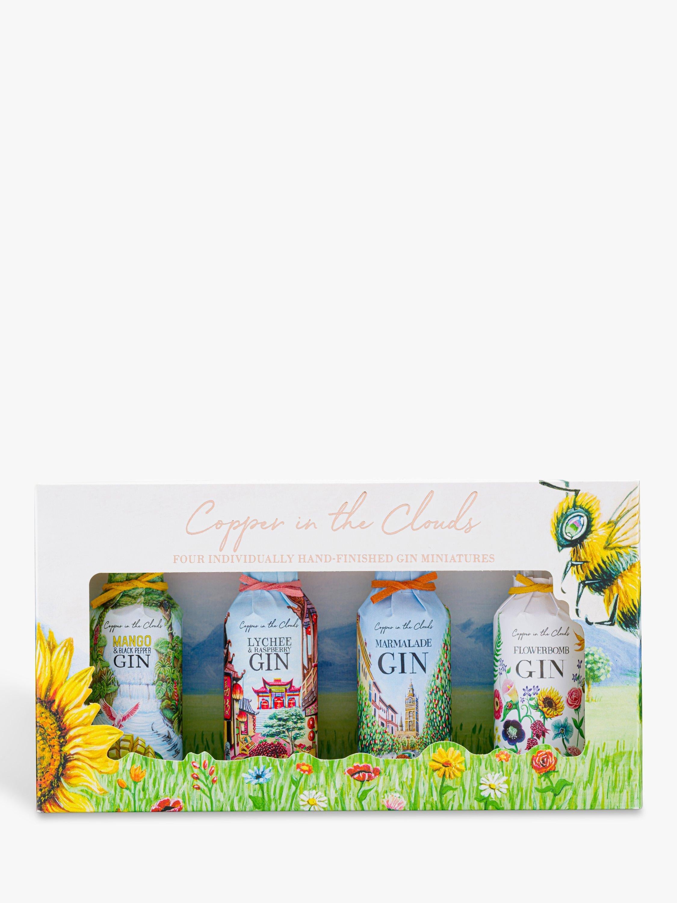 Copper in the Clouds gin miniatures mixed set 4 x 5cl - British product