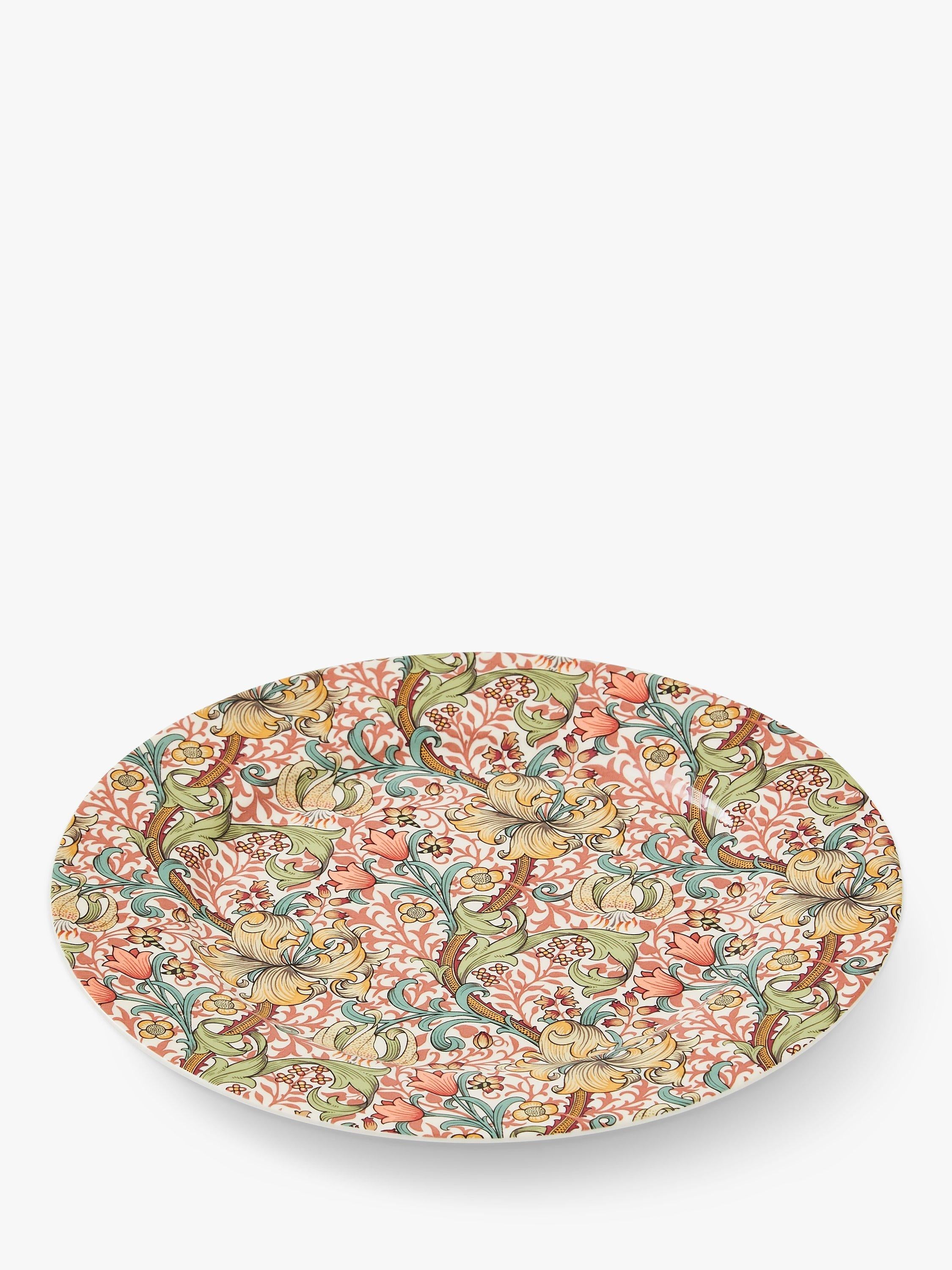 Morris & Co. Spode cake plates multi design 21.5cm set of 4, imported from the UK