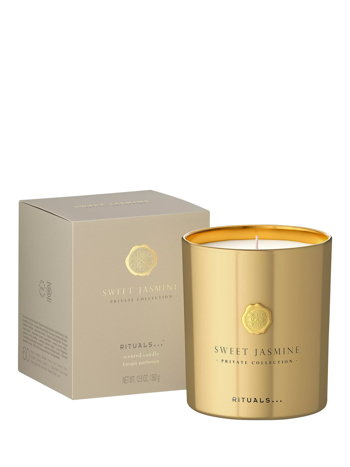 Rituals Sweet Jasmine scented candle 360g, imported from the UK