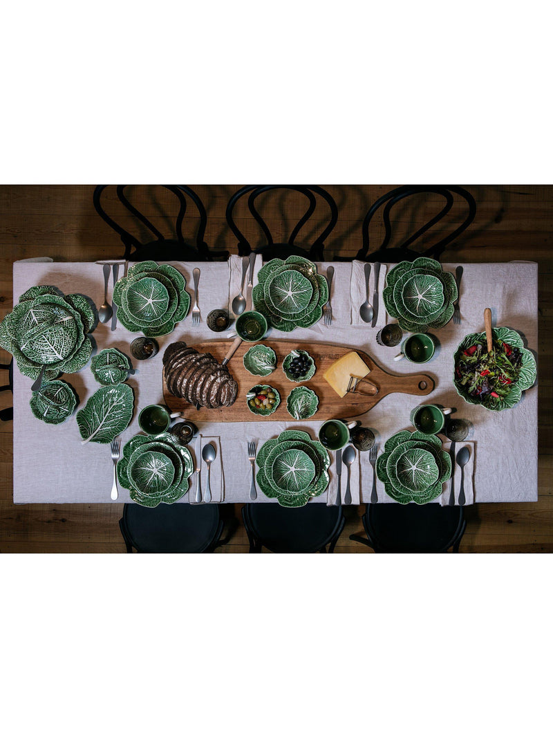 Bordallo Pinheiro cabbage earthenware dinner plate 26.5cm - British product