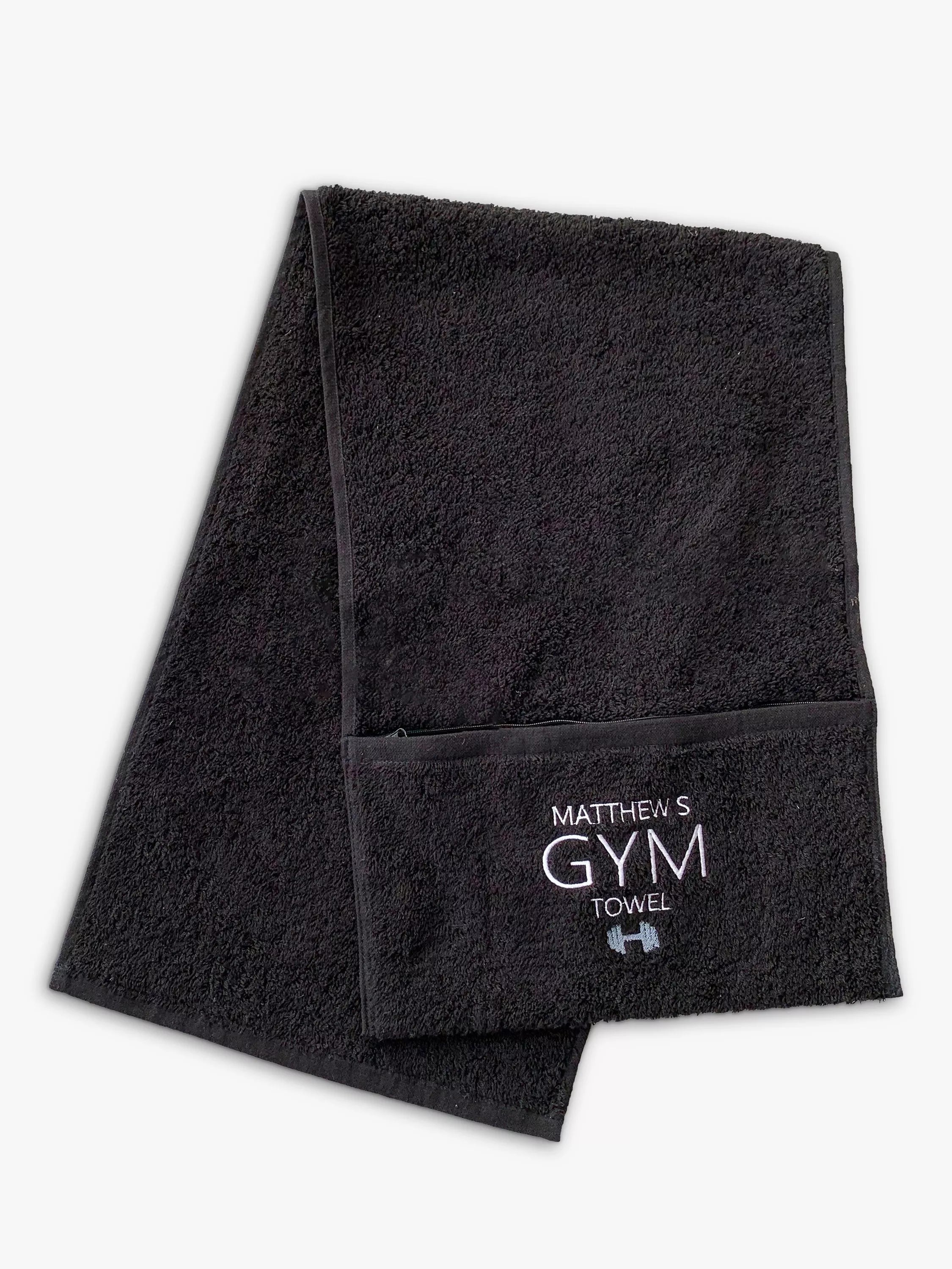 Solesmith personalised cotton gym towel (British brand)