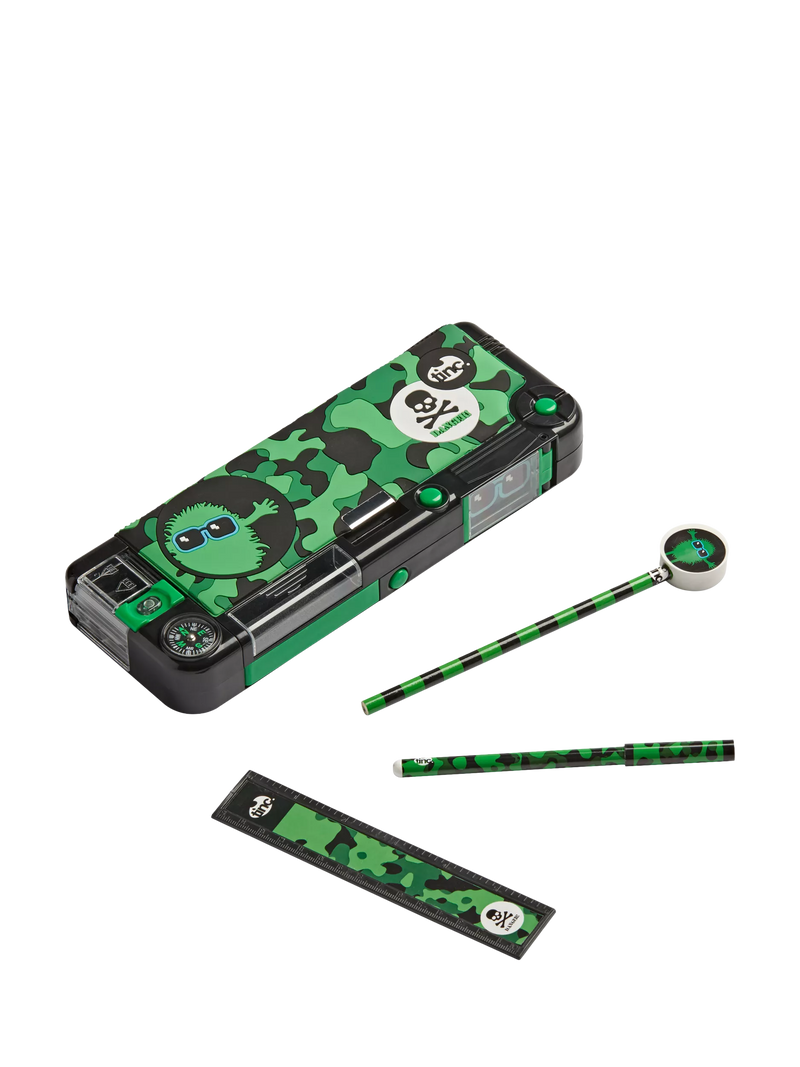 Tinc camouflage snap compartment pencil case (British brand)