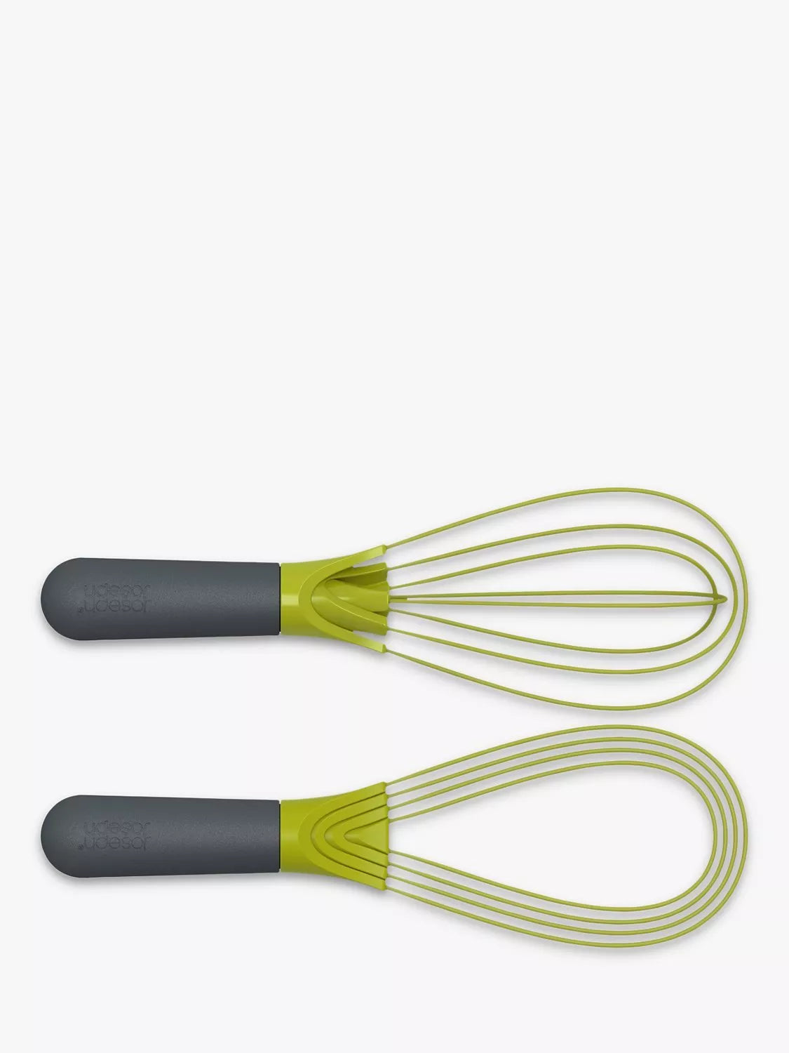 Joseph Joseph grey and green silicone-coated twist whisk, UK version