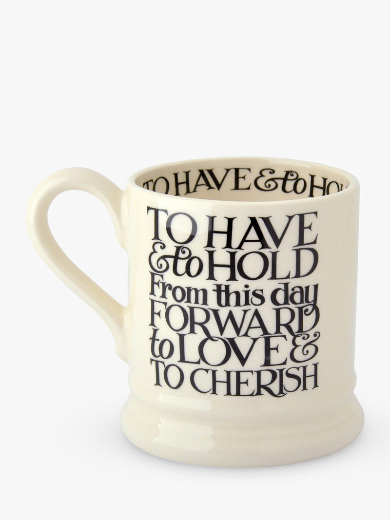 Emma Bridgewater Black Toast mugs set of 2 310ml - British product