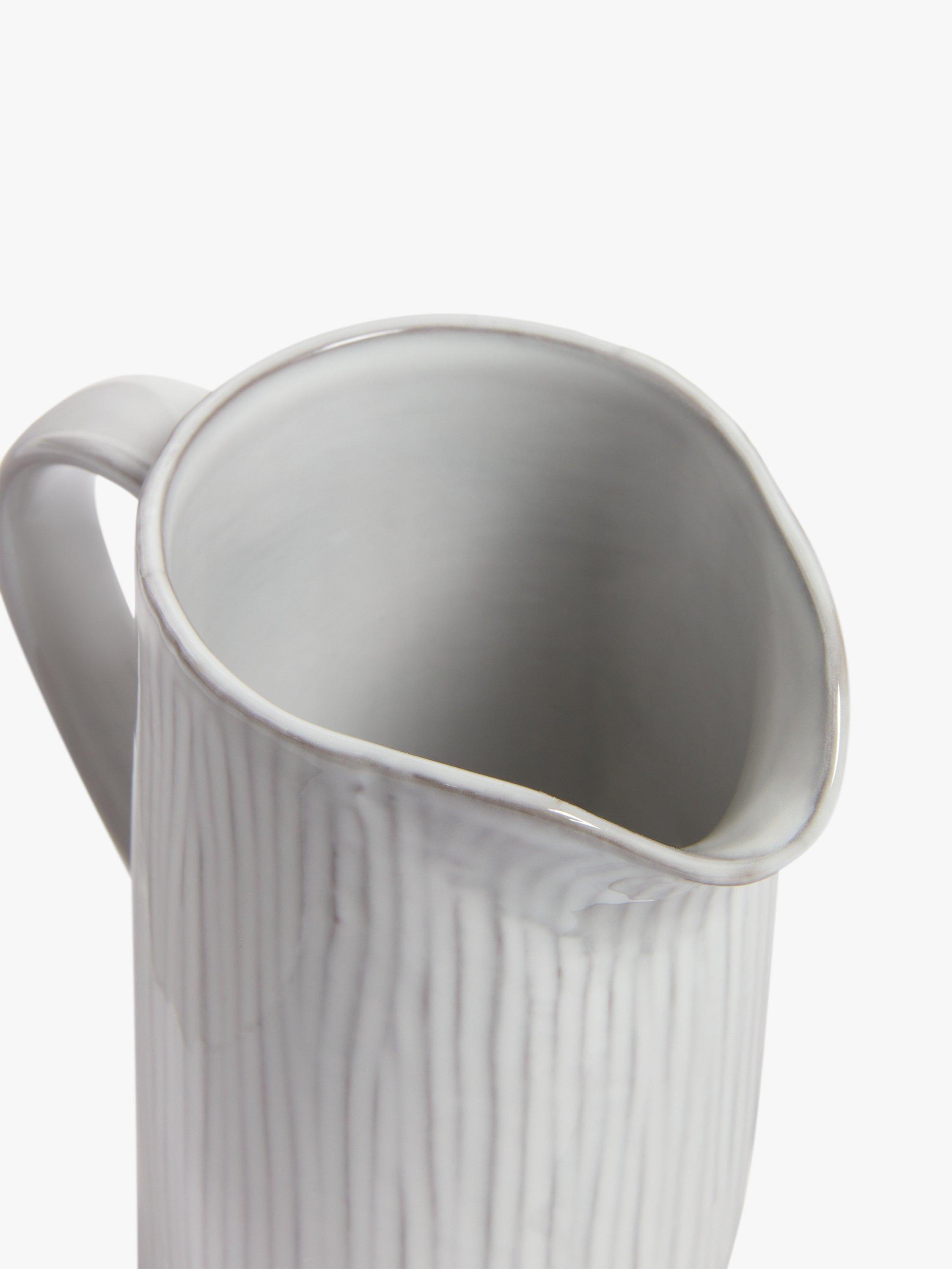 John Lewis Leckford stoneware sauce jug grey 560ml, UK version