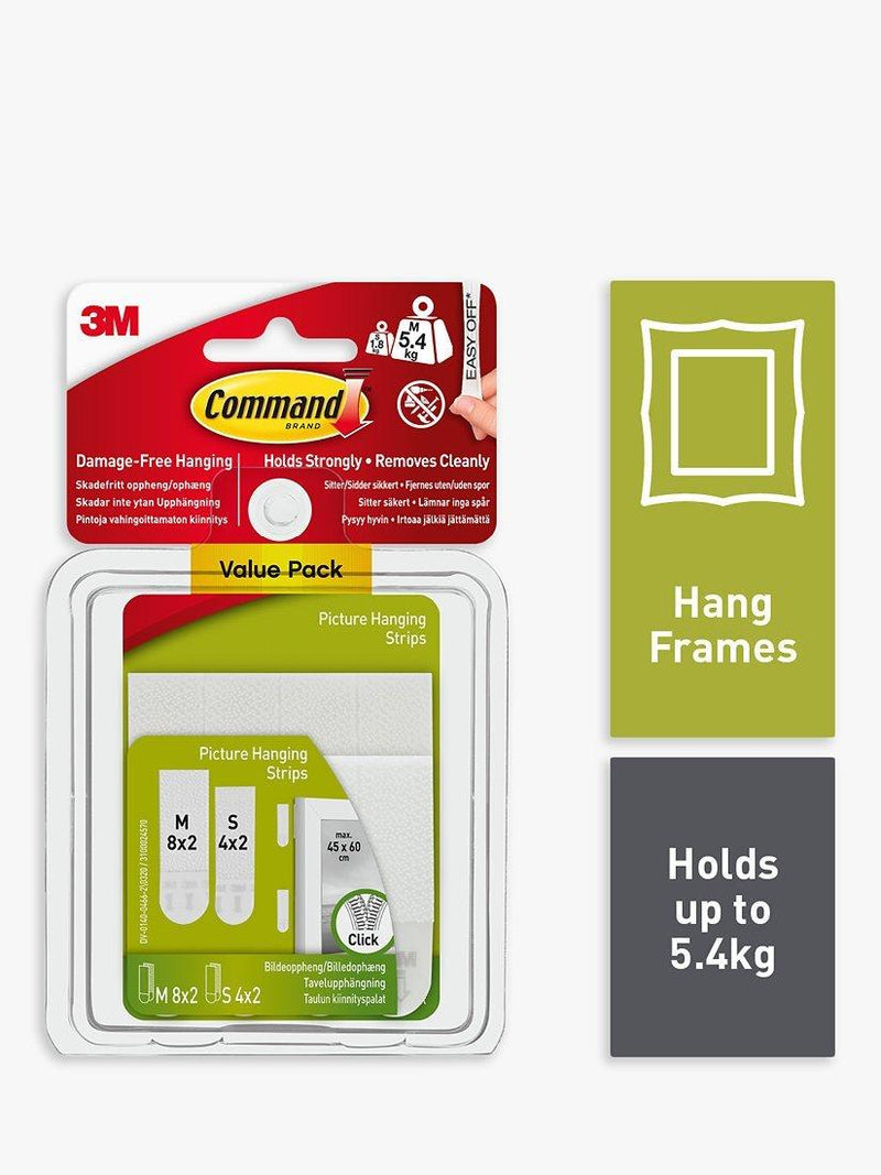 Command damage-free picture hanging strips small medium - British product