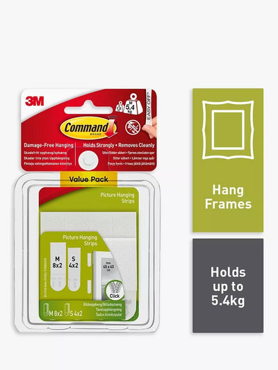 Command Damage-Free Picture Hanging Strips Small Medium 6 Pack