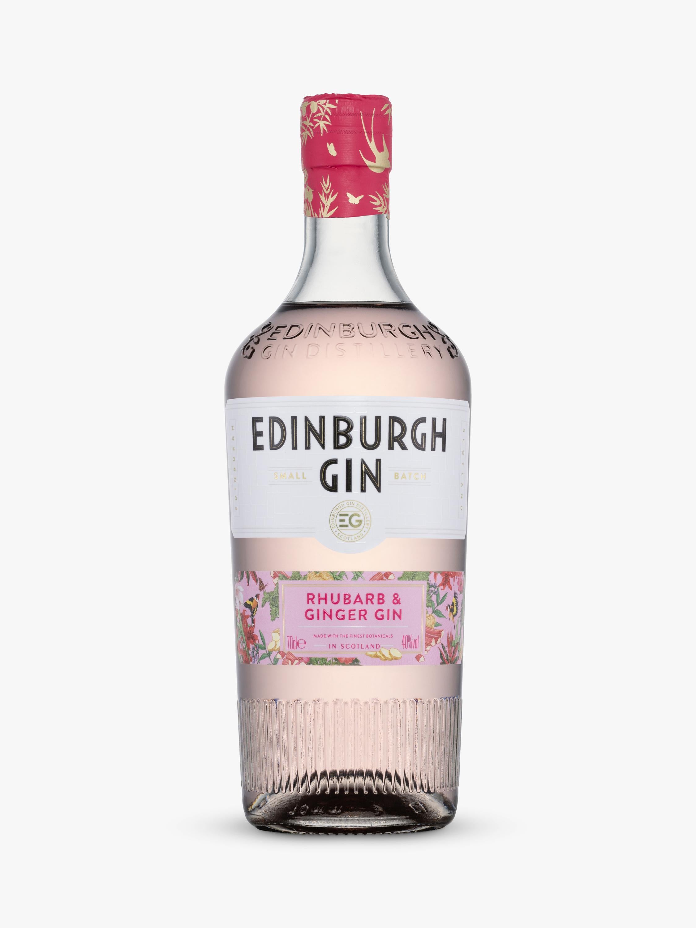 Edinburgh Gin rhubarb and ginger flavoured gin 70cl bottle - British product