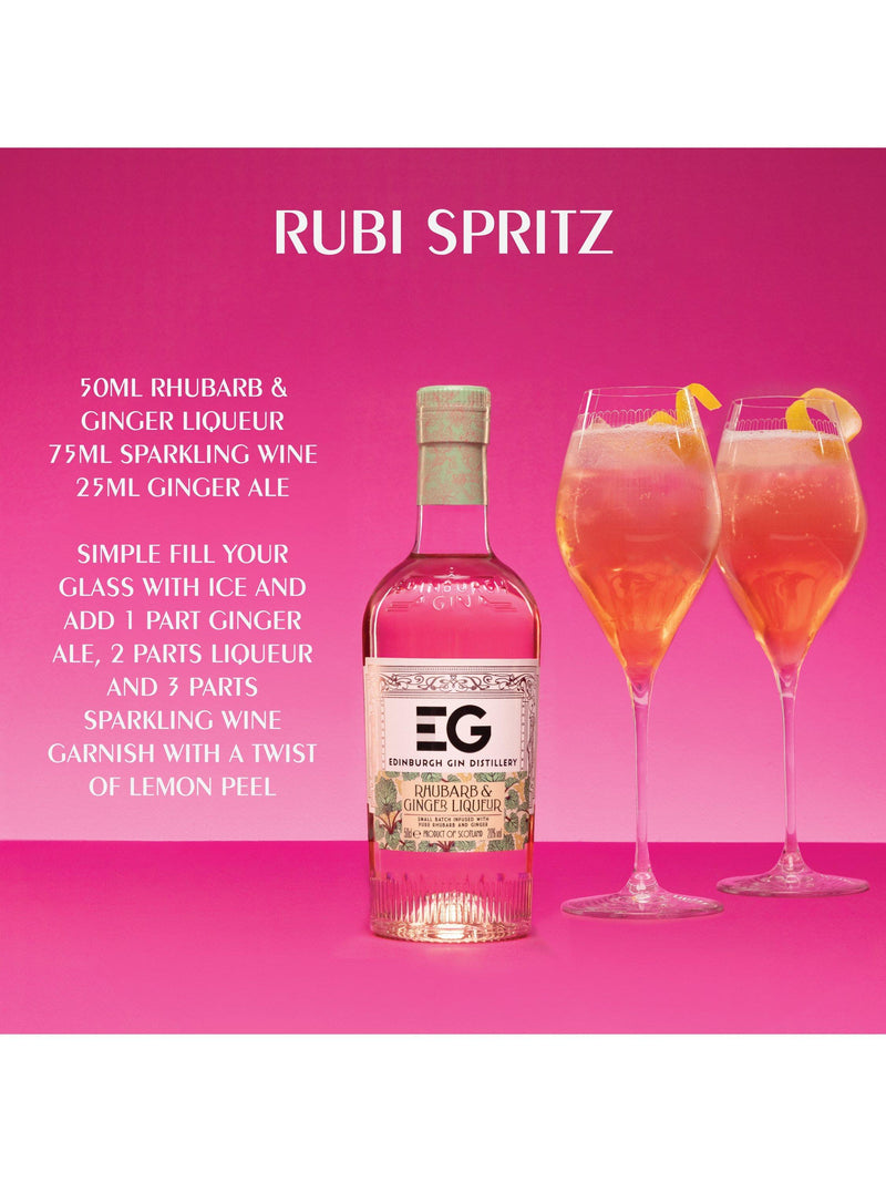 Edinburgh Gin Rhubarb & Ginger Liqueur 50cl - British product