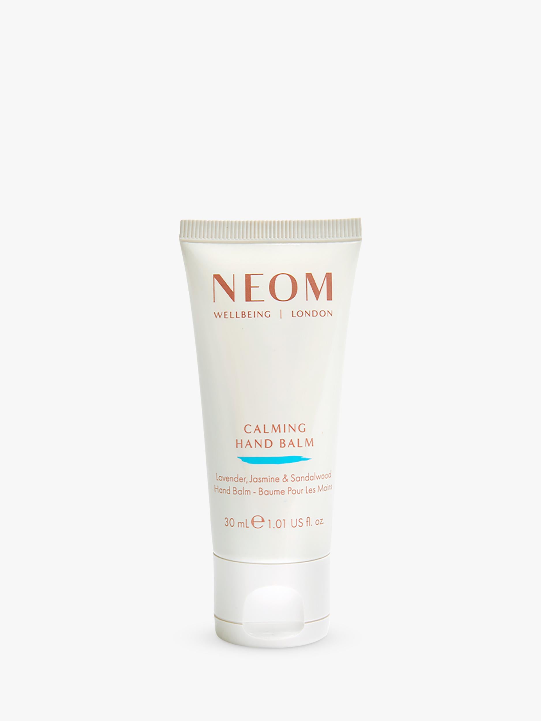 NEOM Wellbeing London Calming Hand Balm 30ml, imported from the UK