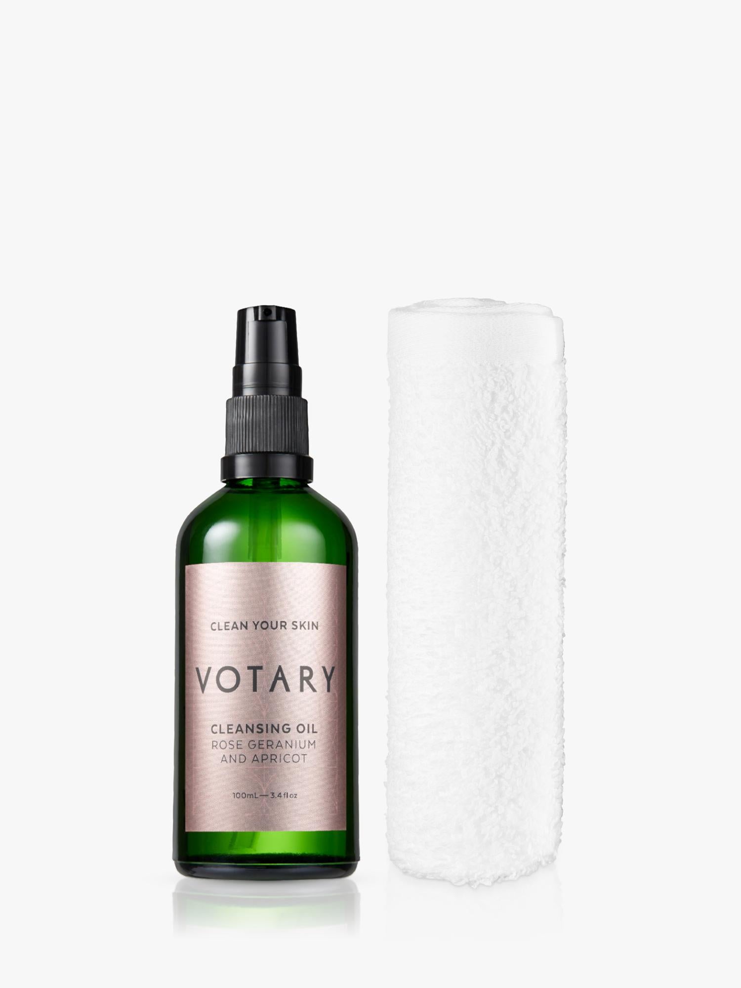 Votary Rose Geranium and Apricot Cleansing Oil 100ml (British brand)