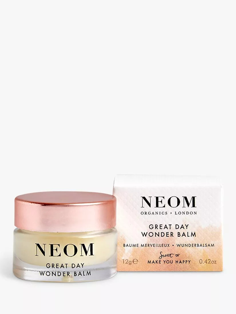 NEOM wellbeing balm 12g, imported from the UK