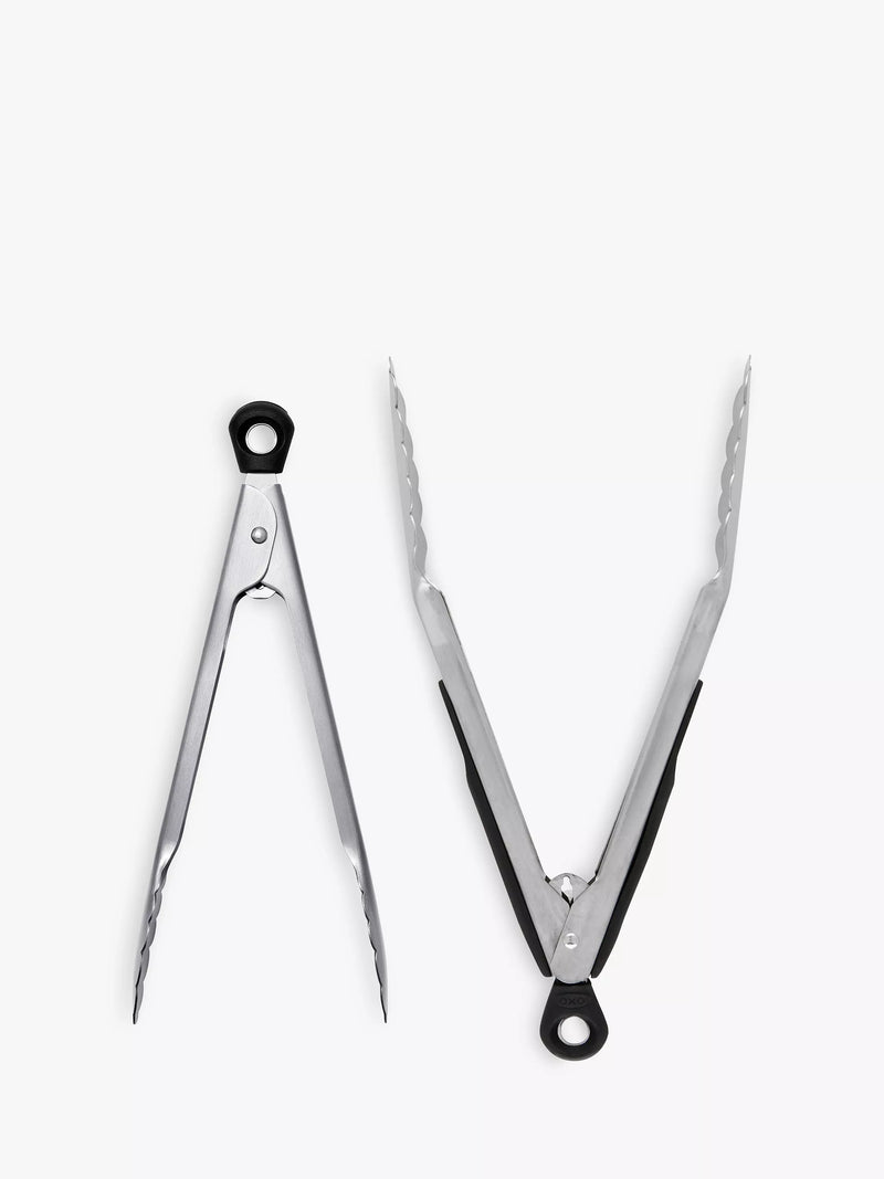 OXO Good Grips tongs Silver/Black set of two, imported from the UK