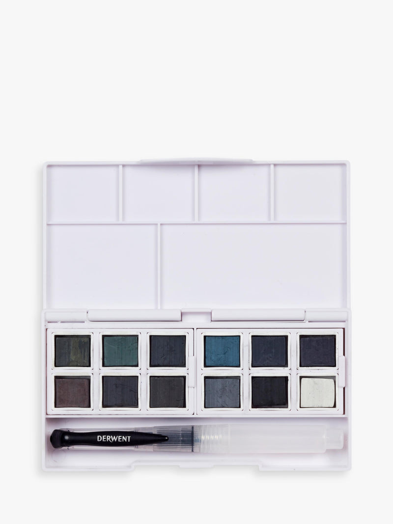 Derwent Charcoal Paints Set Pack of 12 - British product