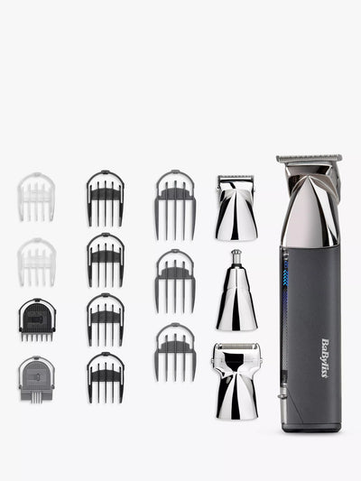 BaByliss Super-X Metal Series 15-in-1 Multi Trimmer Grey Multi Grooming Trimmer