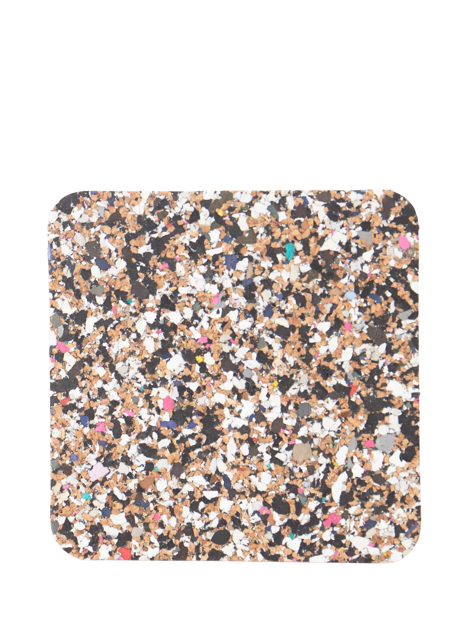 LIGA Beach Clean cork square coasters multi set of 4, UK version