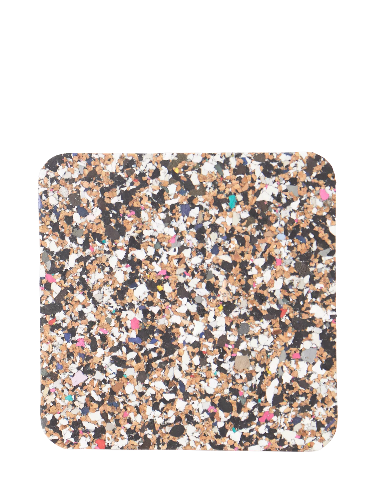 LIGA Beach Clean cork square coasters multi set of 4, UK version