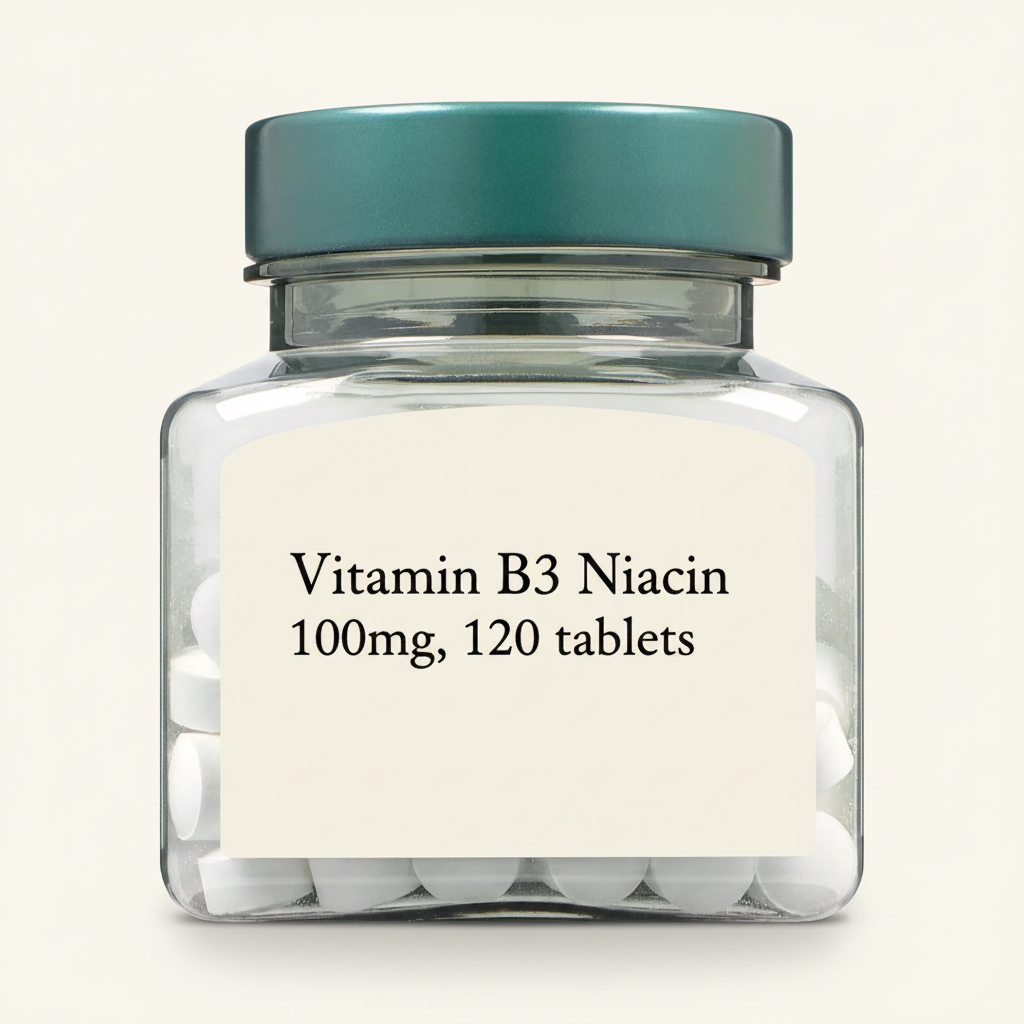 Holland & Barrett Vitamin B3 Niacin 100mg tablets, UK version