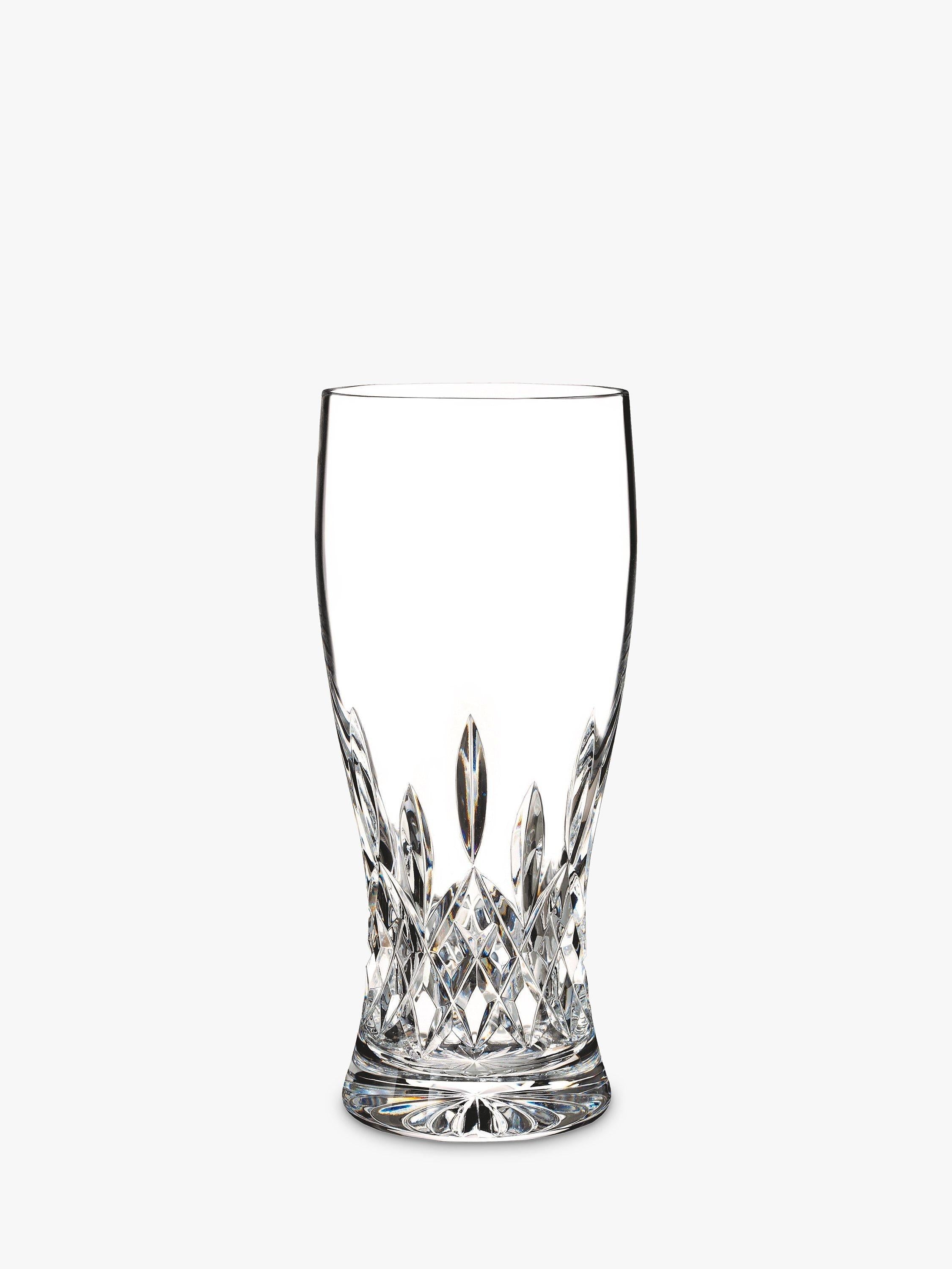 Crystal Cut Glass Beer Glass 570ml for Beers, Ales, and Lagers