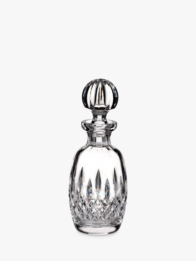 Round Cut Glass Whiskey Decanter with Stopper 500ml