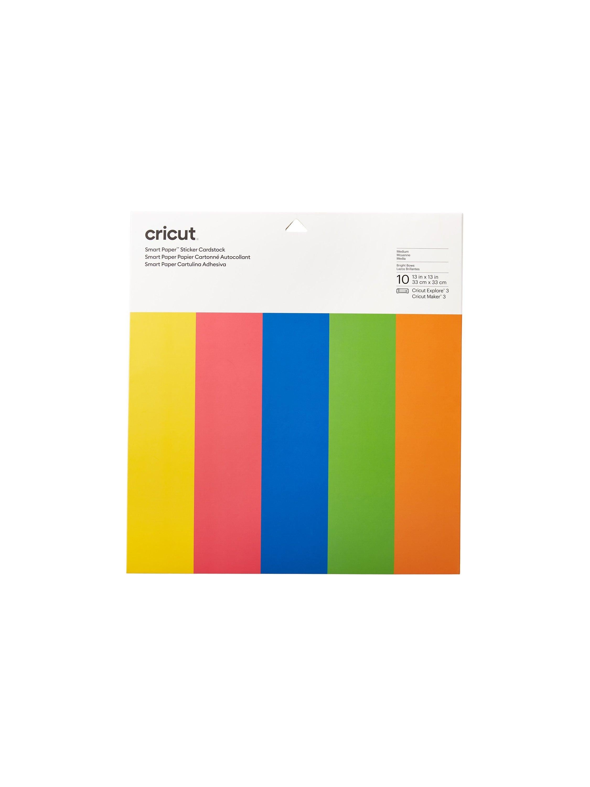 Cricut Smart Paper Sticker Cardstock pack of 10 13x13 inches - British product