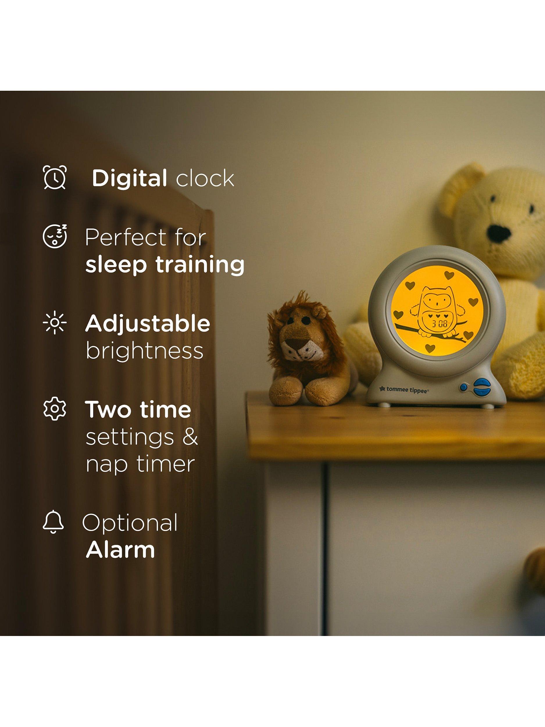 Tommee Tippee sleep trainer clock with night light for children (British brand)