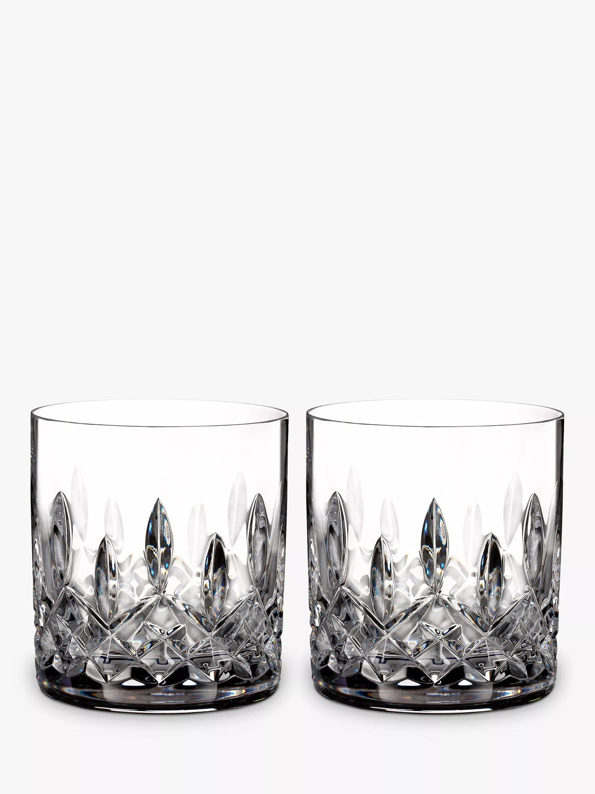 Set of two Waterford Crystal Connoisseur cut glass straight tumblers, 180ml each (British brand)