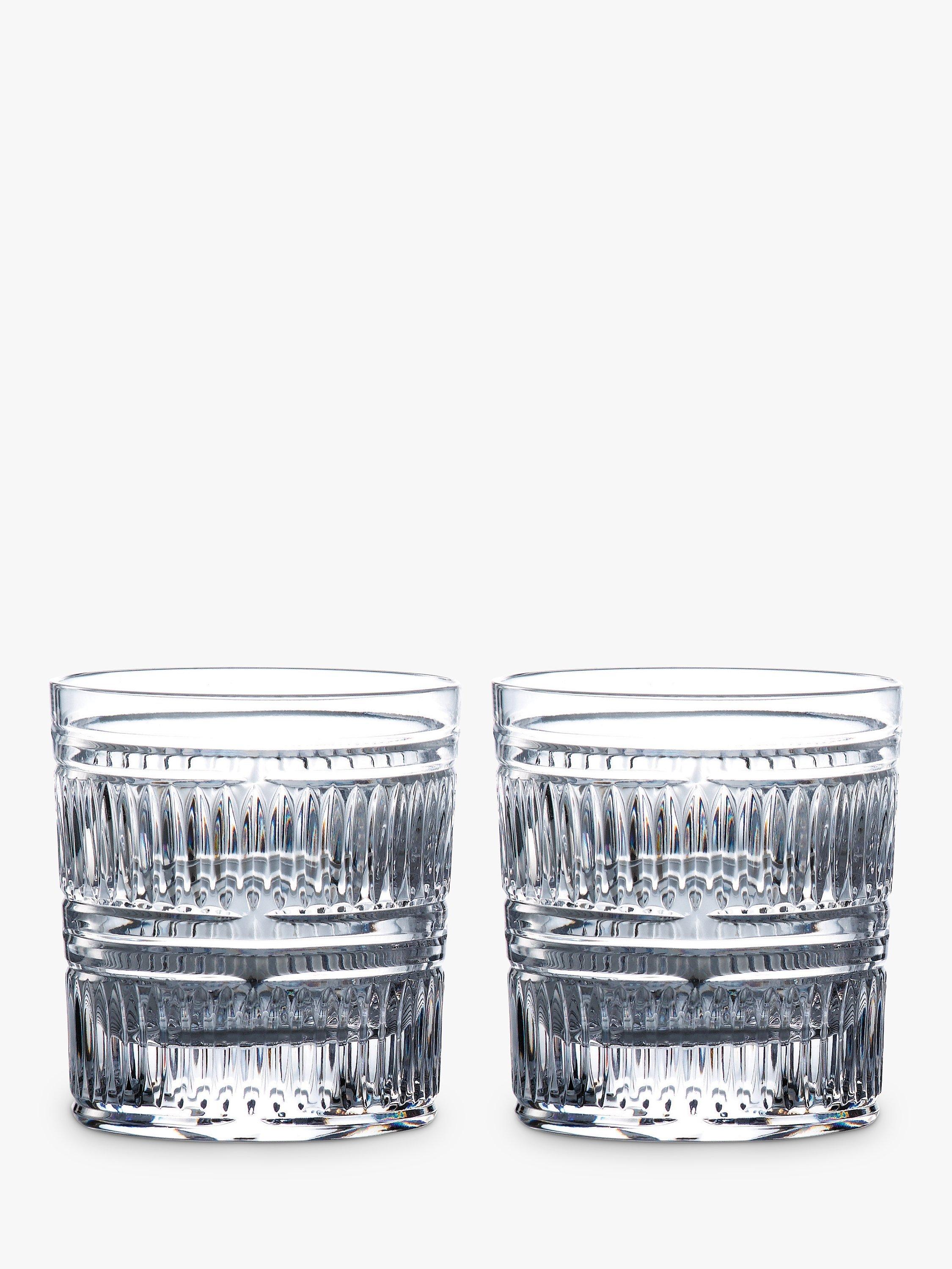 Radial Crystal Cut Glass Tumbler Set, 290ml, 2 Pieces