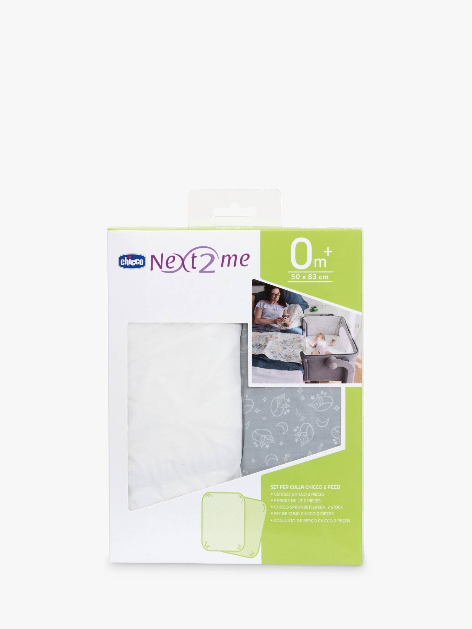 Chicco Next2Me crib fox bedding set grey - British product