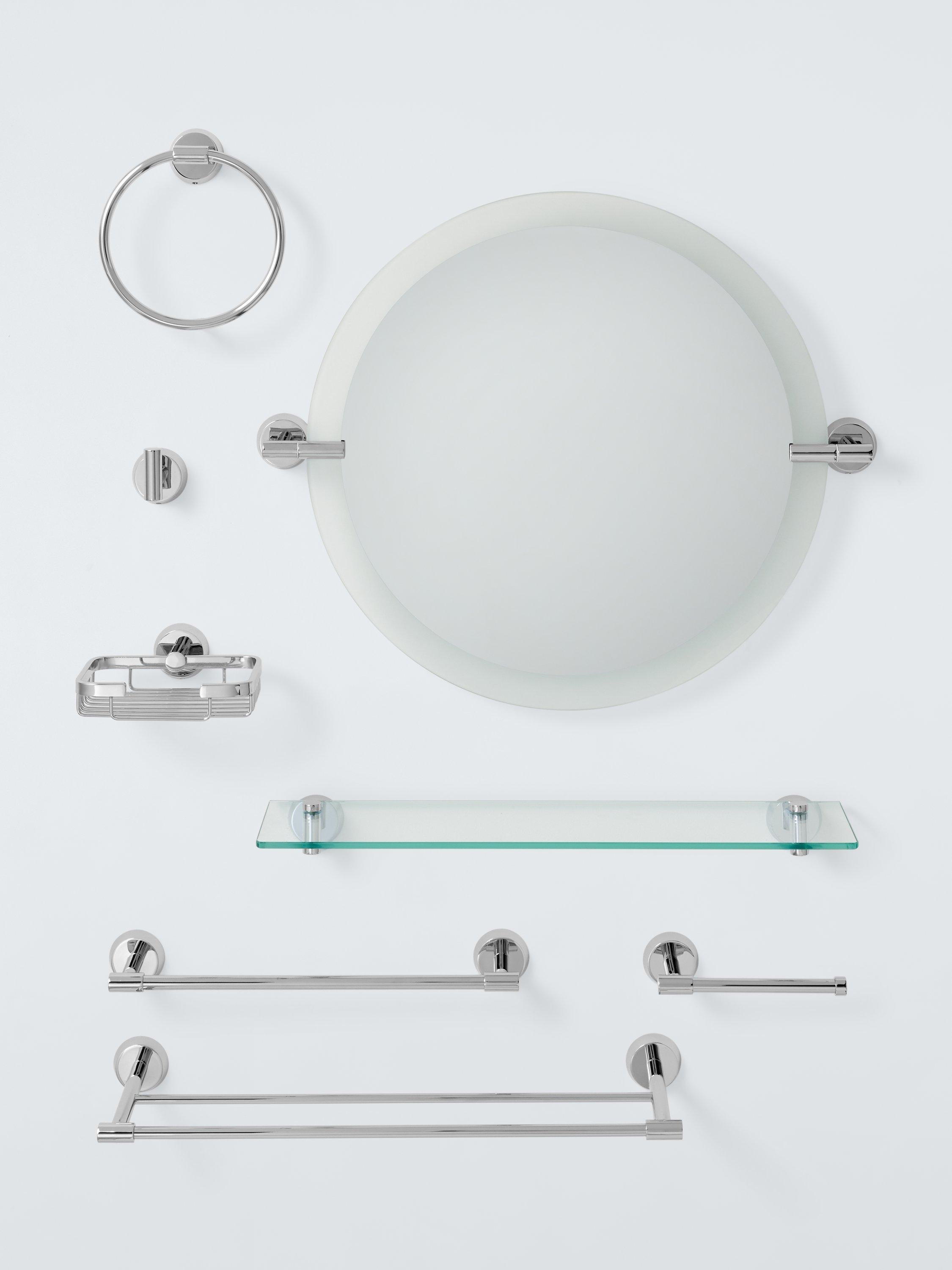 John Lewis silver toilet roll holder, UK version
