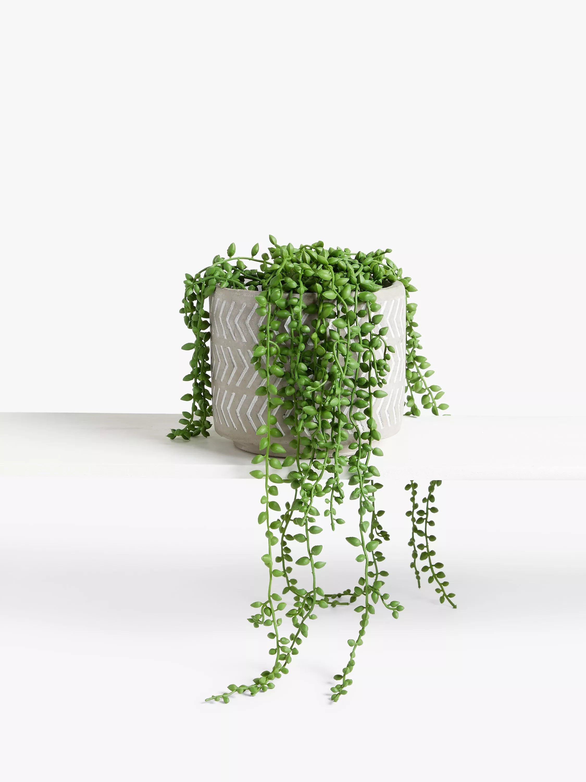 John Lewis Artificial Nickel Plants in Grey Pot (imported from the UK)