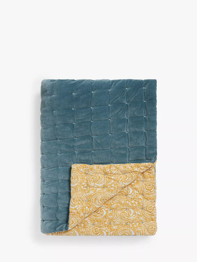 John Lewis Baxter Swirl Reversible Quilted Bedspread Multi