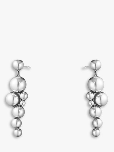 Georg Jensen Moonlight Grapes Silver Drop Earrings