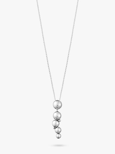 Abstract Grape Cluster Sterling Silver Pendant with Oxidised Finish