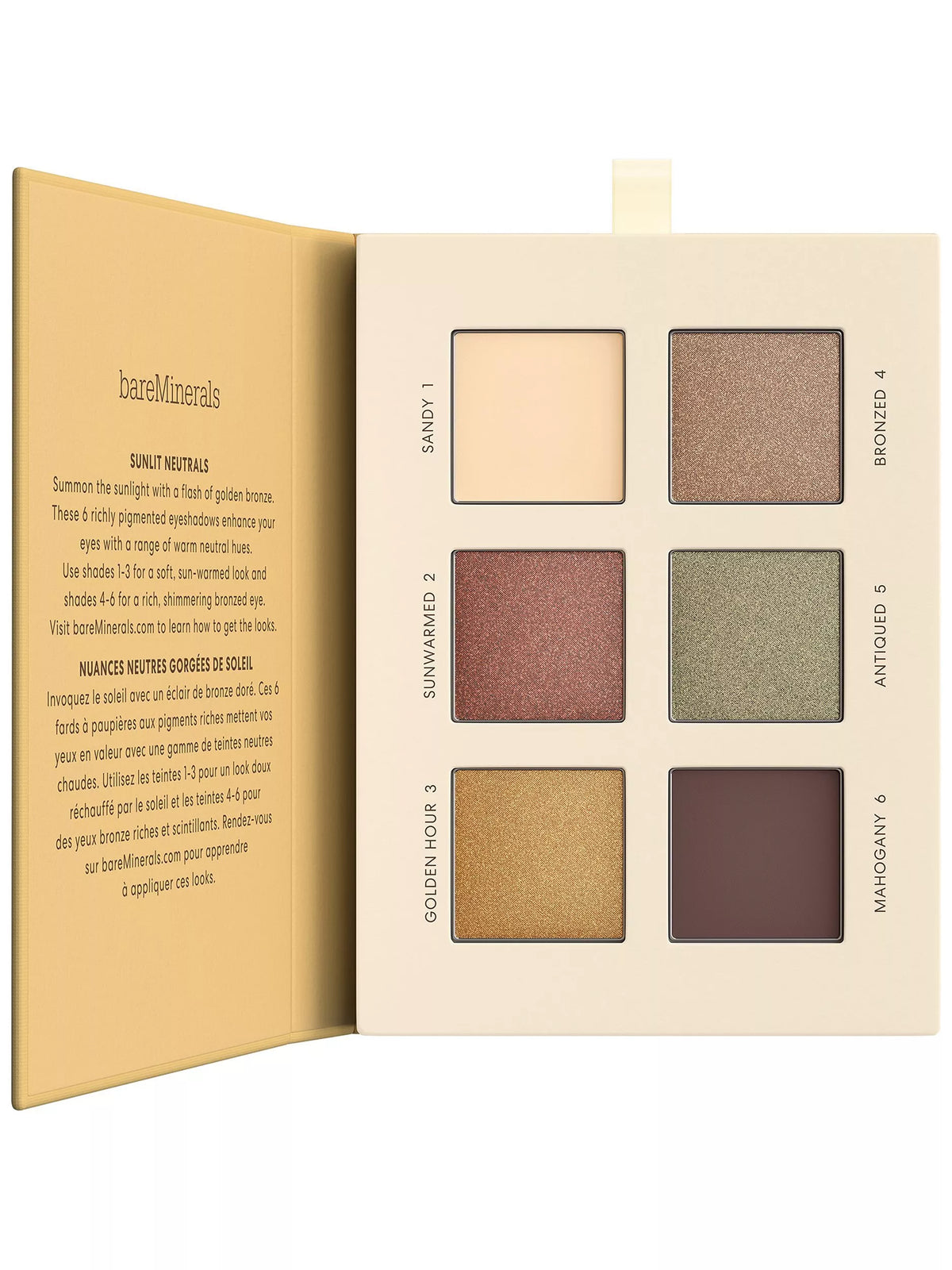 bareMinerals Mineralist eyeshadow palette in Sunlit with 6 warm neutral shades - British product