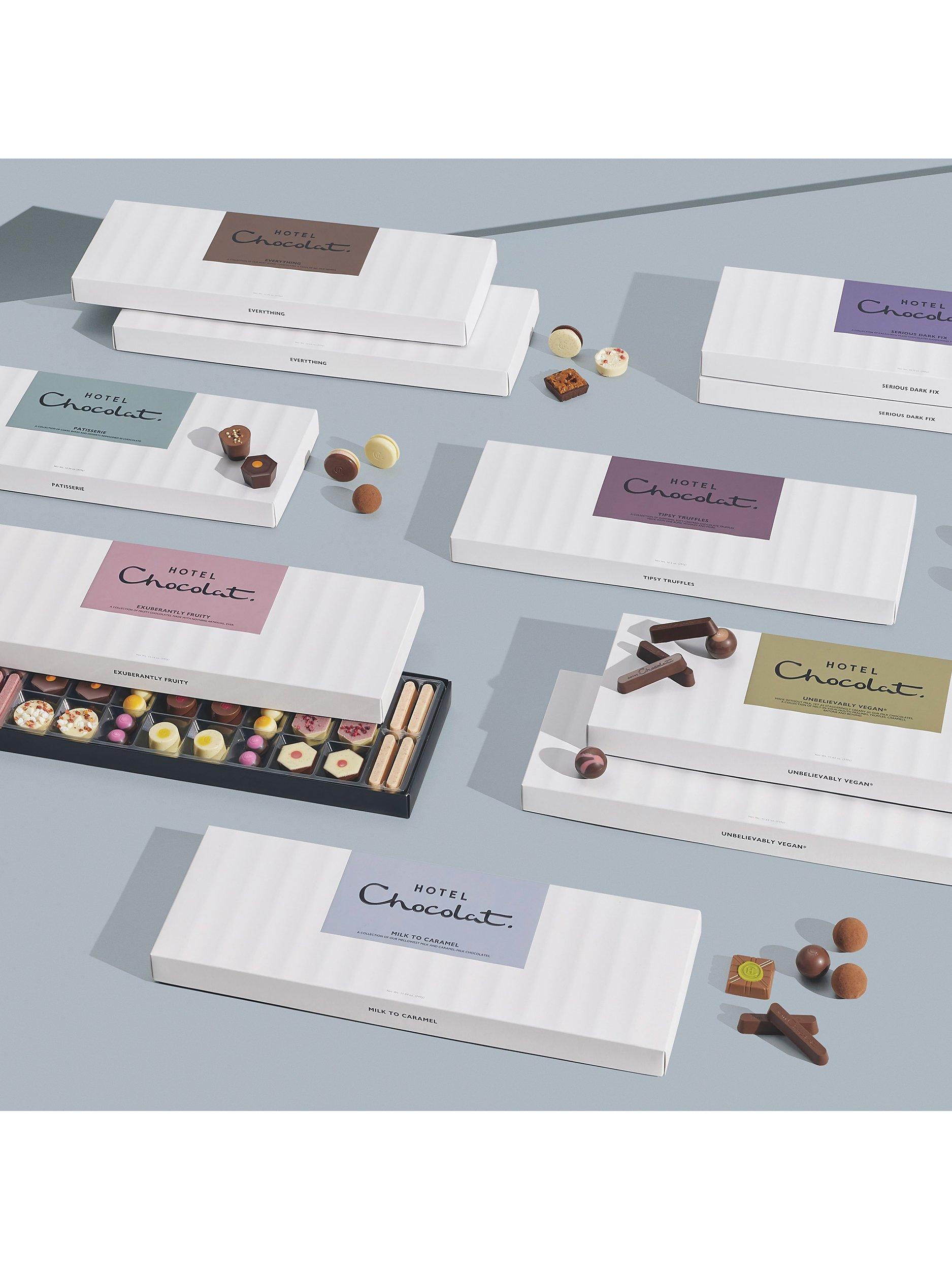 Hotel Chocolat Serious Dark Fix box of dark chocolates 305g, UK version