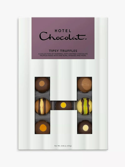 Hotel Chocolat Tipsy Truffles H-Box Alcohol-Infused Chocolate Truffles 155g