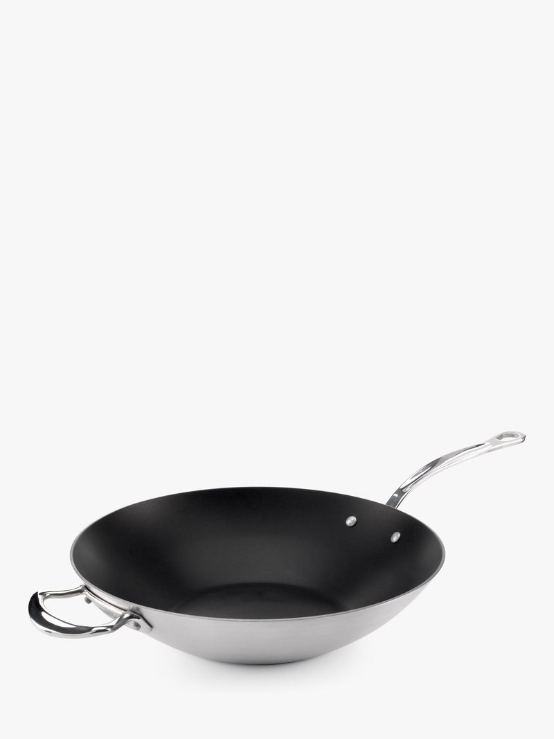 Tri-Ply Stainless Steel Non-Stick Wok 32cm