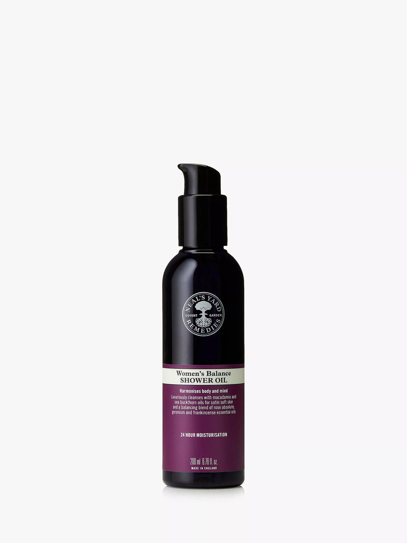 Neal's Yard Remedies Women's Balance Shower Oil 200ml, imported from the UK