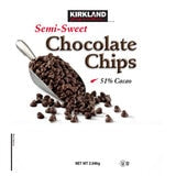 Kirkland Signature semi-sweet chocolate chips 2.04kg - British product