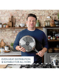 Jamie Oliver by Tefal stainless steel wok 30cm, UK version