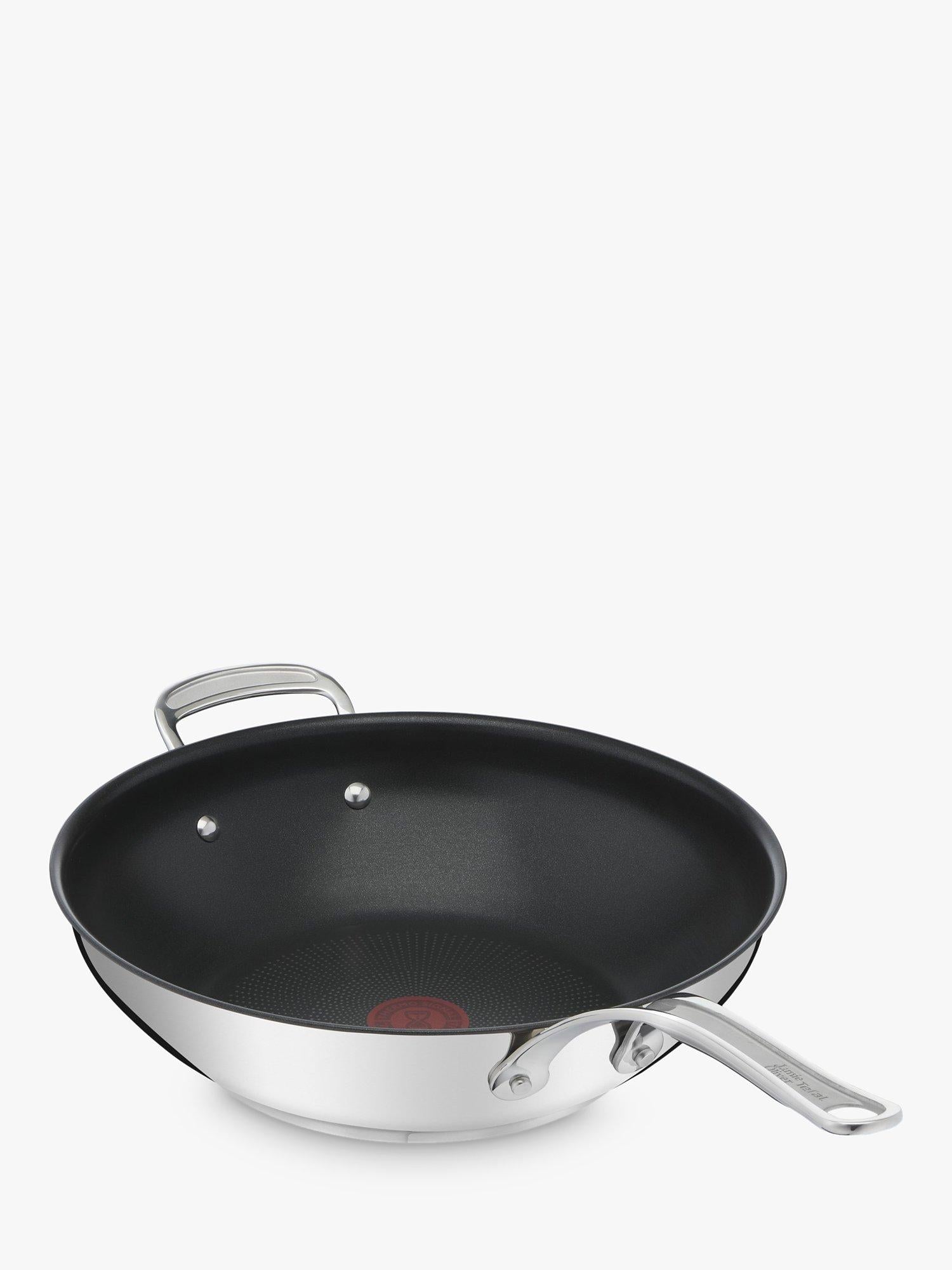 Jamie Oliver by Tefal stainless steel wok 30cm, UK version
