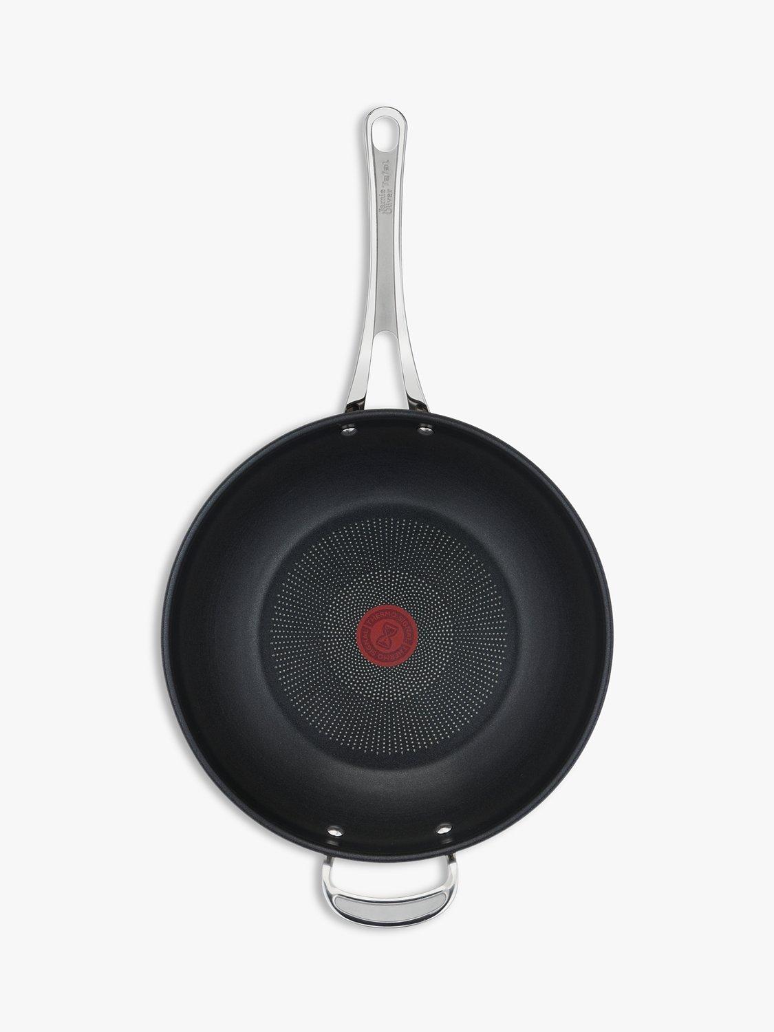 Jamie Oliver by Tefal stainless steel wok 30cm, UK version