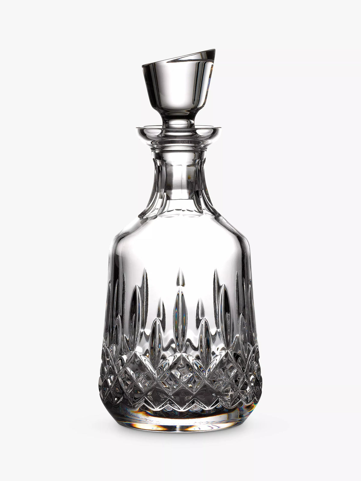 Waterford cut glass decanter with glass stopper, 460ml clear (British brand)