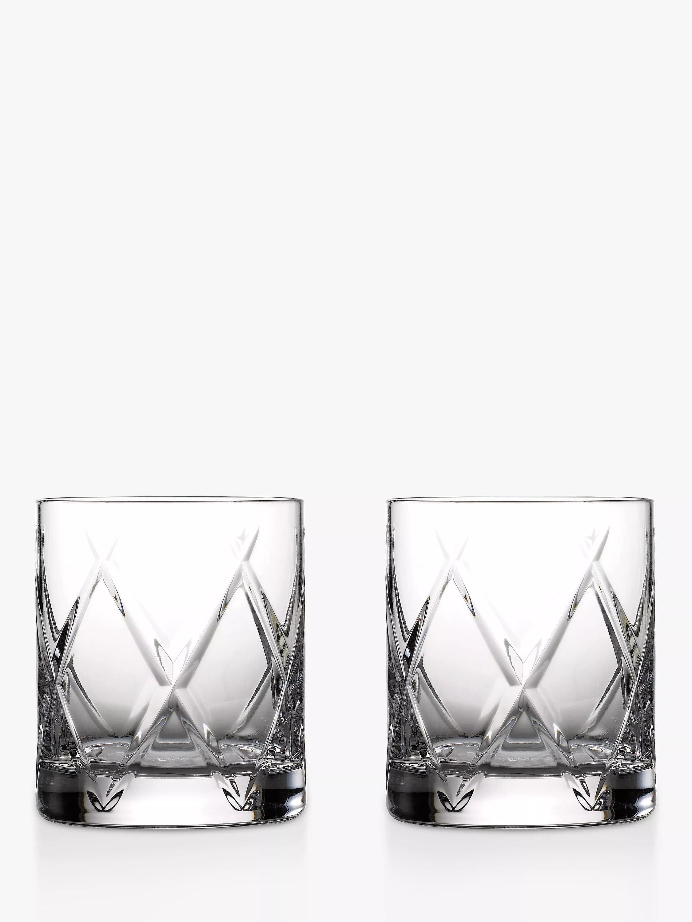 Waterford crystal cut glass Olann tumblers set of two 340ml clear (British brand)