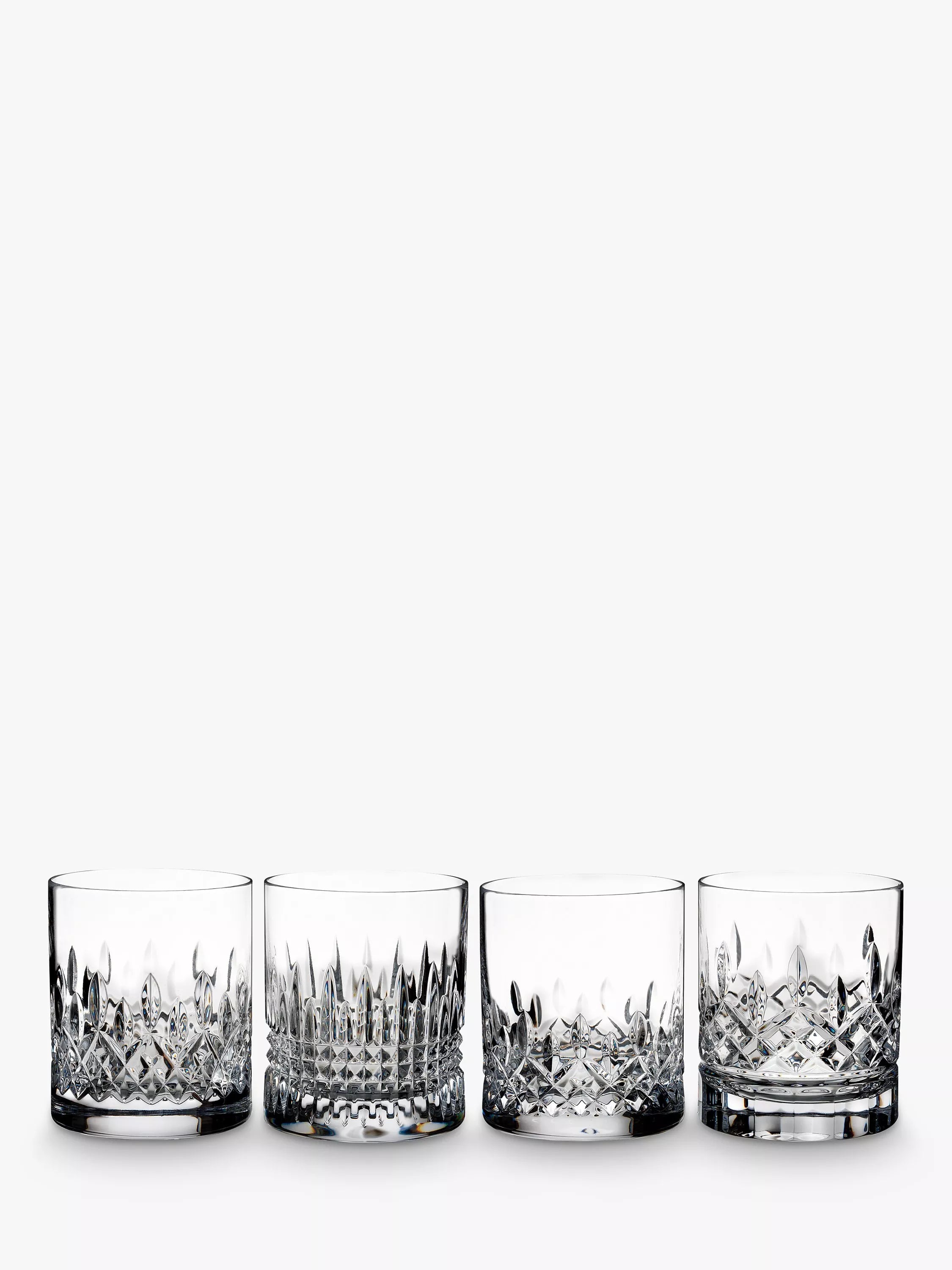 Waterford Crystal Lismore Evolution cut glass tumblers clear set of 4 350ml (British brand)
