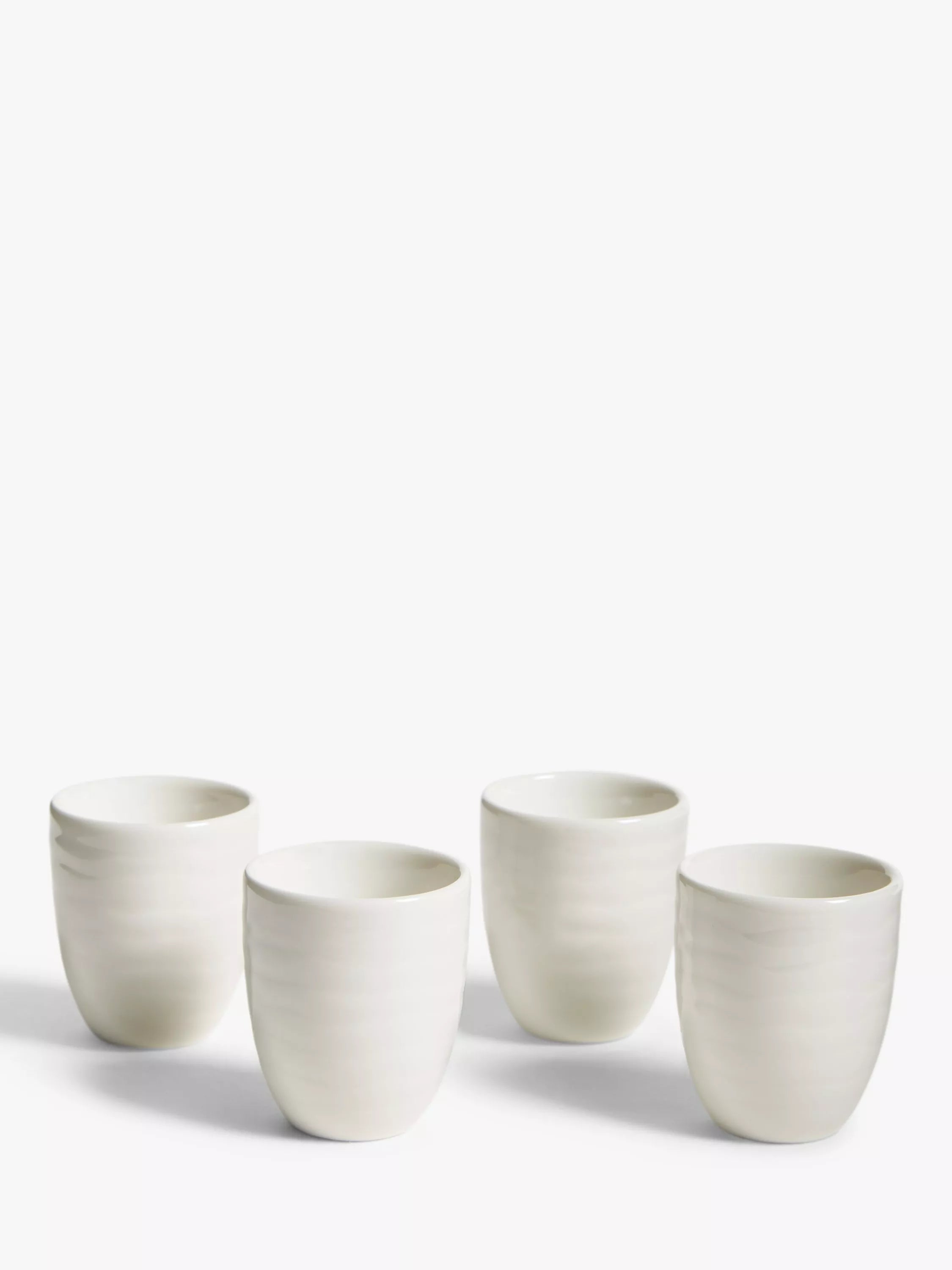 John Lewis white fine china egg cups set of four, UK version
